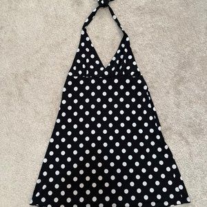 Polka dot halter dress
